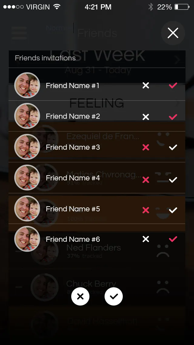 Analyze with friends — receive invitation