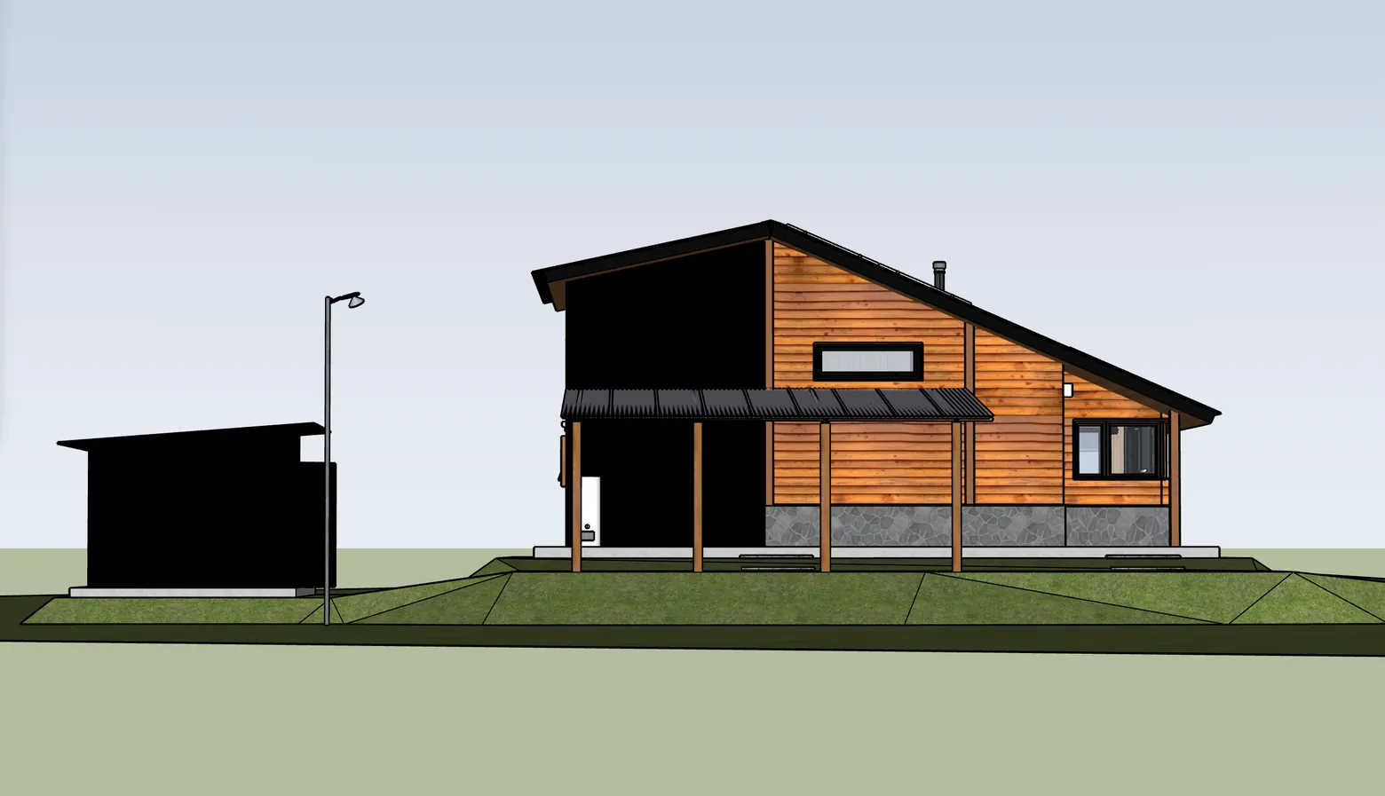 Volumetric model of the house